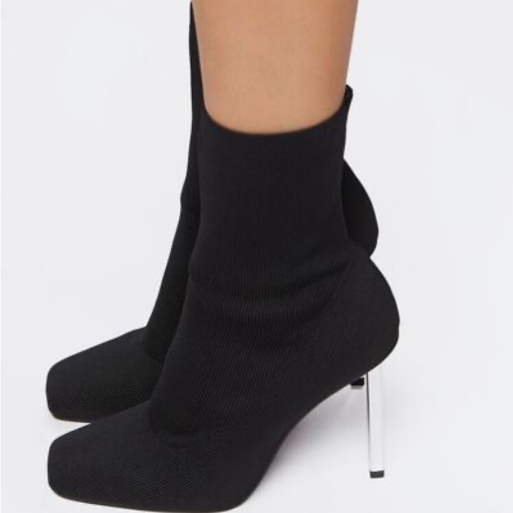 Stiletto Sock Booties, size 6 women’s